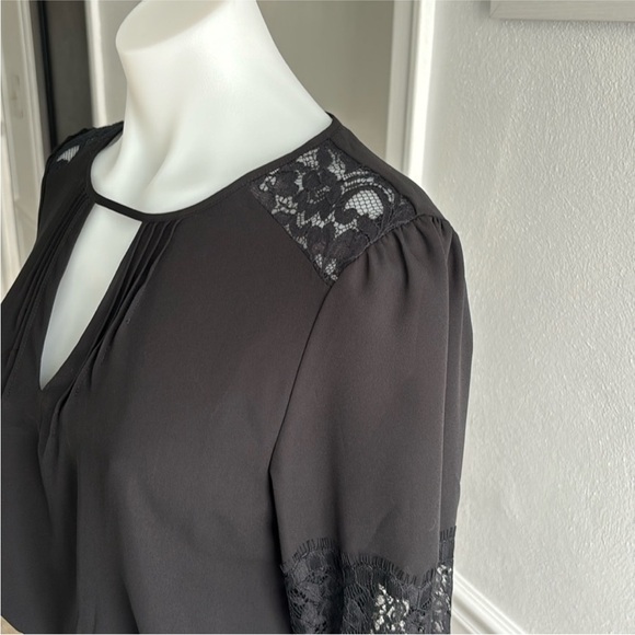 Express Black Lace Long Sleeve Dress - Picture 3 of 6